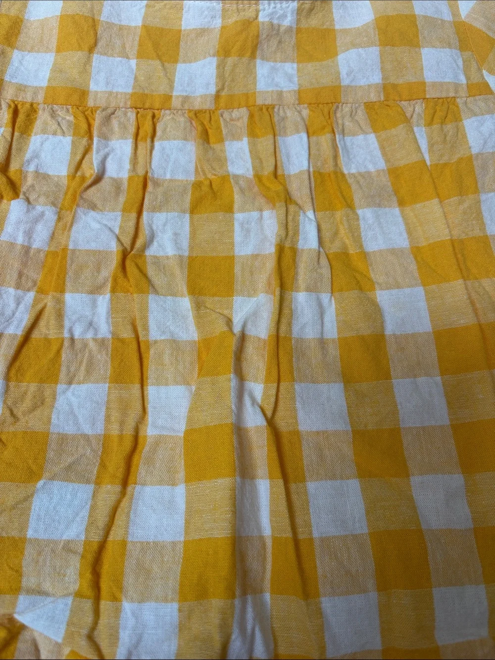 Carter's Yellow & White Gingham Top with Navy Leggings Kids Matching Set - Picture 4 of 5